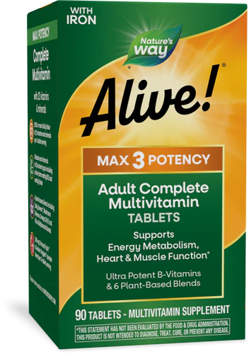 Alive!® Max3 Potency Adult Complete Multivitamin