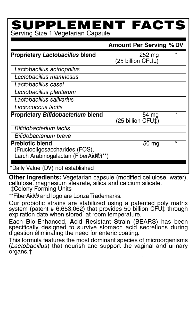 Women's 50 Billion Probiotic