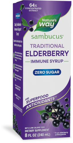 Sambucus Zero Sugar Traditional Elderberry Immune Syrup