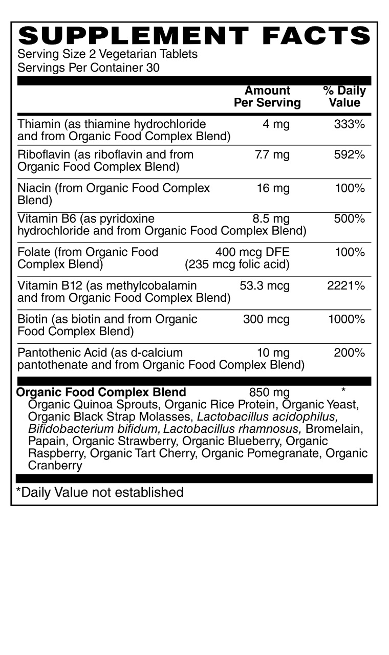 Organic Whole Food B-Complex