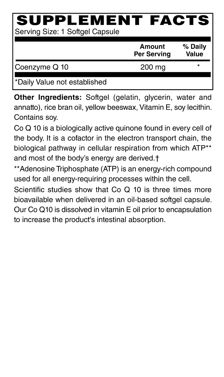 CoEnzyme Q10 (CoQ10)