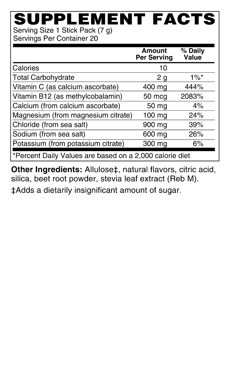 Hydrate! Electrolyte Drink Mix