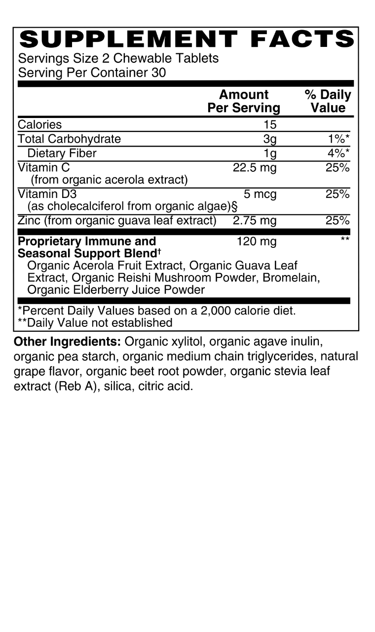 Organic Kid's Immune & Seasonal Support