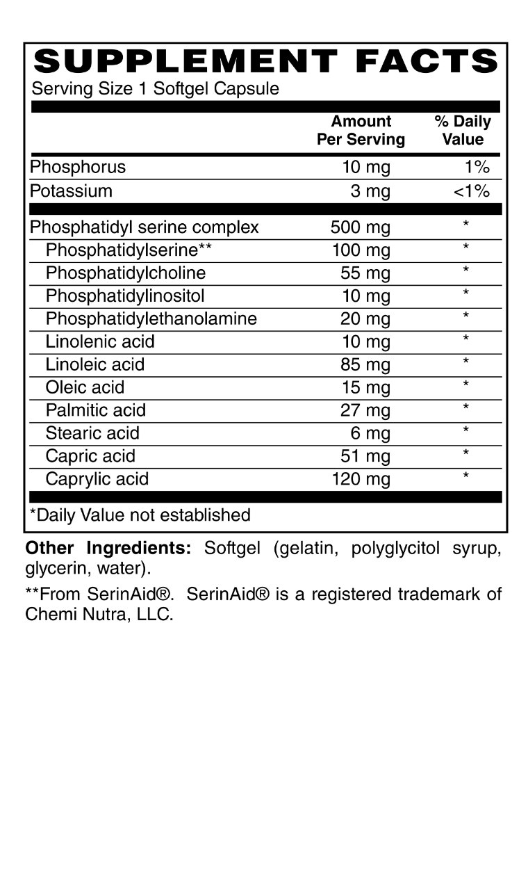Phosphatidyl Serine Complex