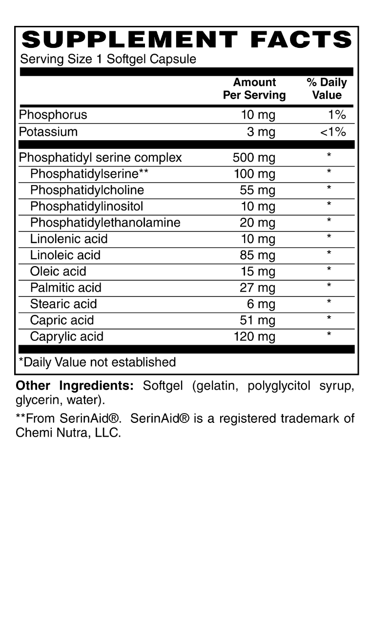 Phosphatidyl Serine Complex