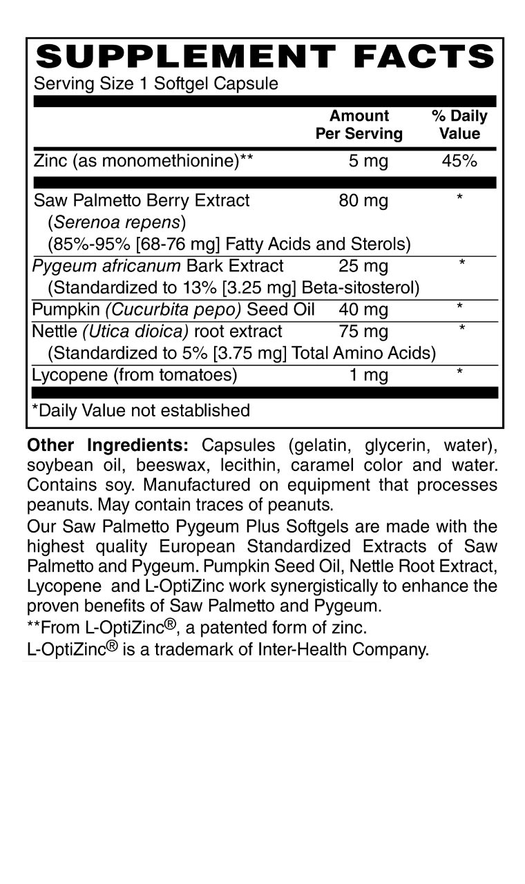 Saw Palmetto & Pygeum Plus