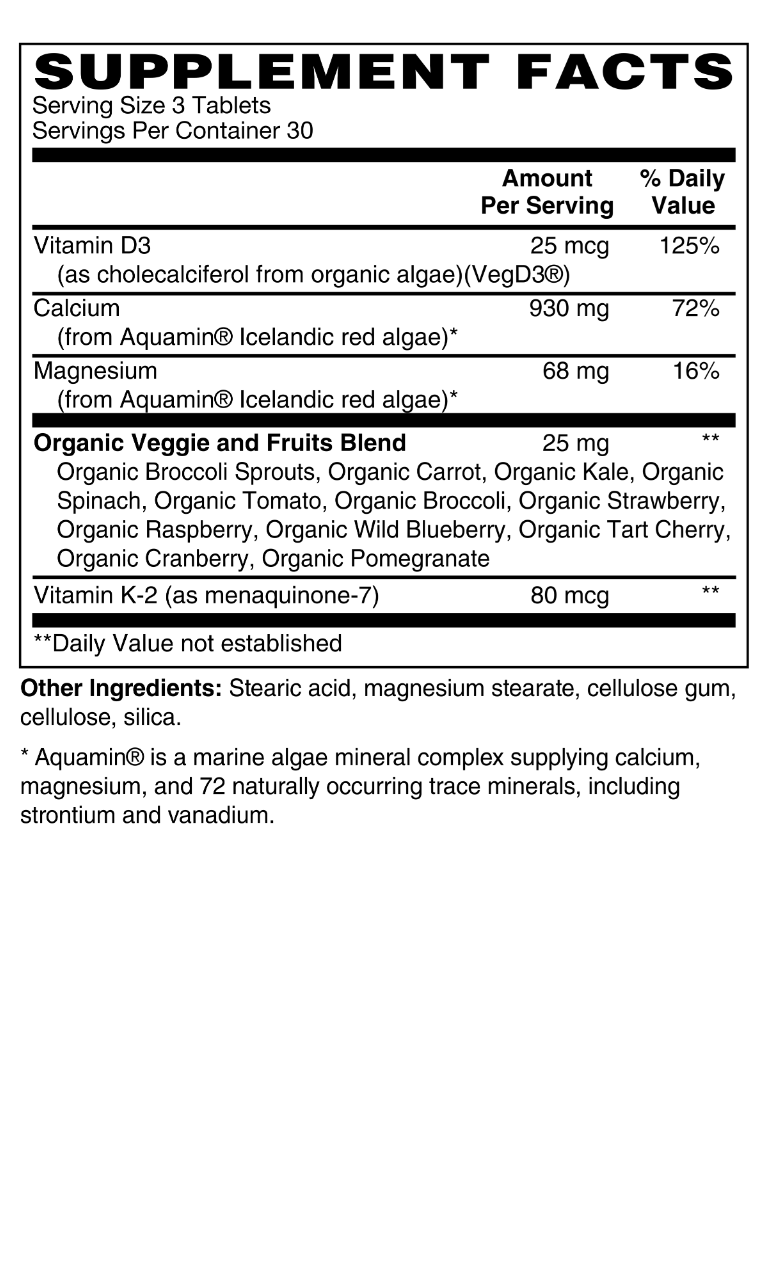 Slim Tab Algae-Based Calcium