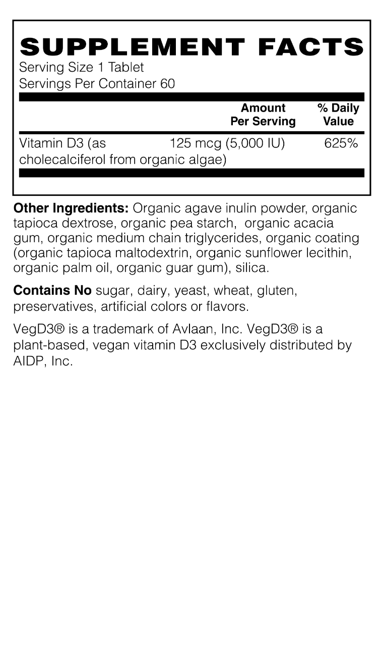 Organic Whole Food Vitamin D-3